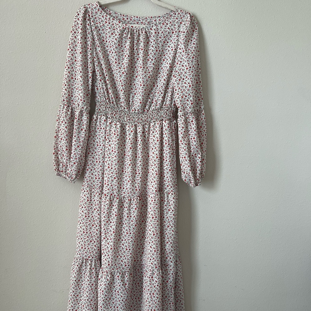 Floral Long Sleeve Maxi Dress